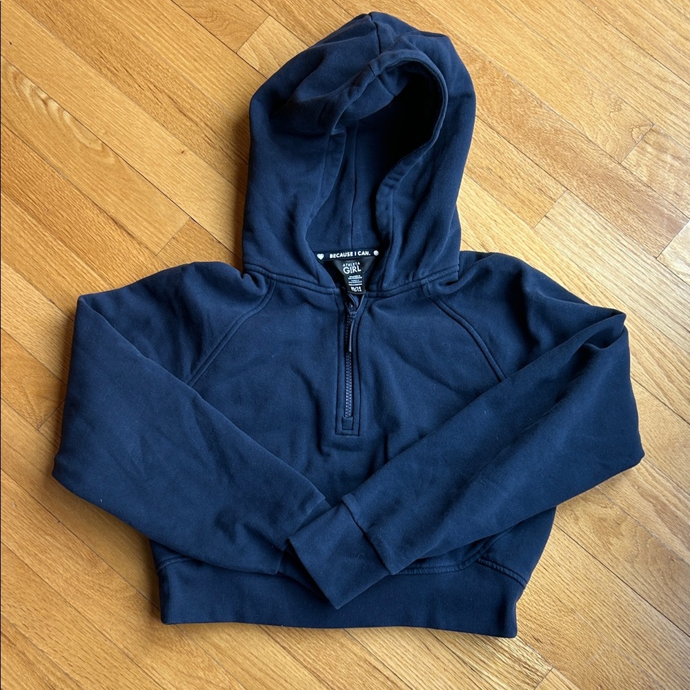Athleta Girl Dark Blue Zip-Up Hoodie- Simone Biles